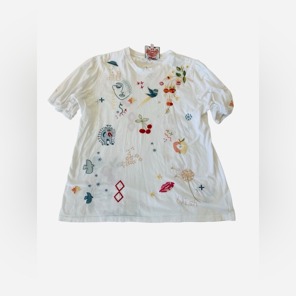 Johnny Was Cleo Short Puff Sleeve Tee - Picture 5 of 12